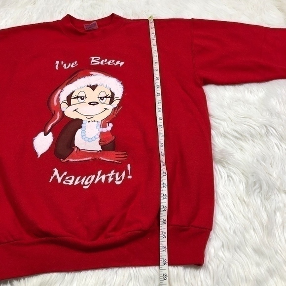 Curious George Christmas Naughty Sweatshirt! - Picture 8 of 8